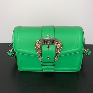 Versace Jeans Couture Green Shoulder Bag
